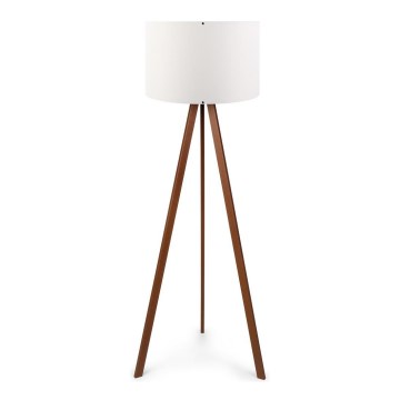 Podna lampa AYD 1xE27/60W/230V bela/smeđa