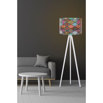 Podna lampa AYD 1xE27/60W/230V šarena/bela