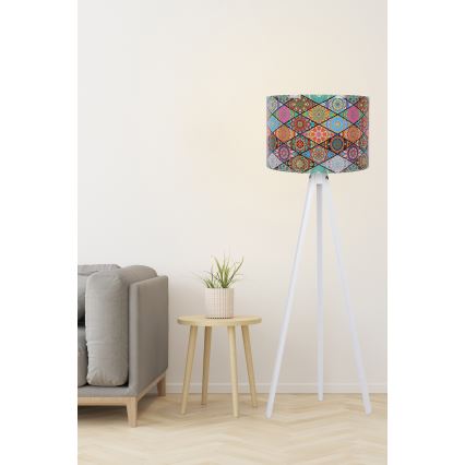 Podna lampa AYD 1xE27/60W/230V šarena/bela