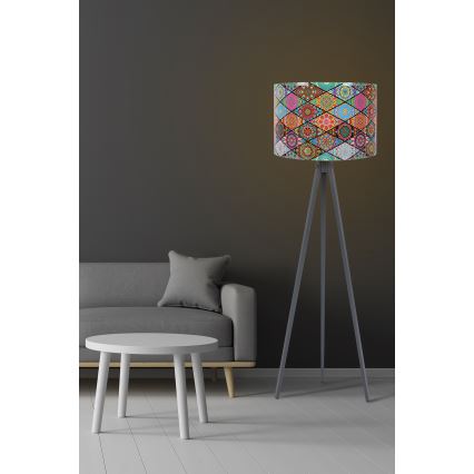 Podna lampa AYD 1xE27/60W/230V višebojna/siva