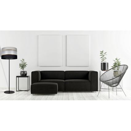 Podna lampa CORAL  1xE27/60W/230V crna/siva