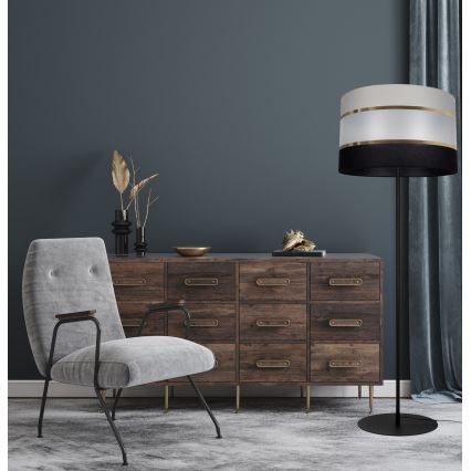 Podna lampa CORAL  1xE27/60W/230V crna/siva