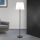 Podna lampa LUDWIG 1xE27/40W/230V bela/crno