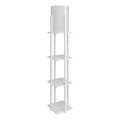 Podna lampa sa policama NORA 1xE27/40W/230V bela