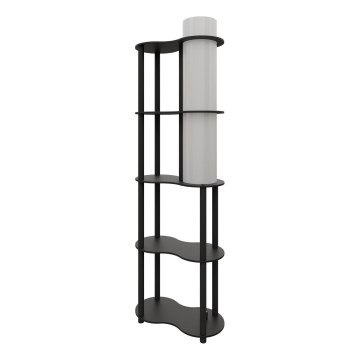 Podna lampa sa policama NOTO 1xE27/40W/230V crna