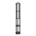 Podna lampa sa policama NOTO 1xE27/40W/230V crna