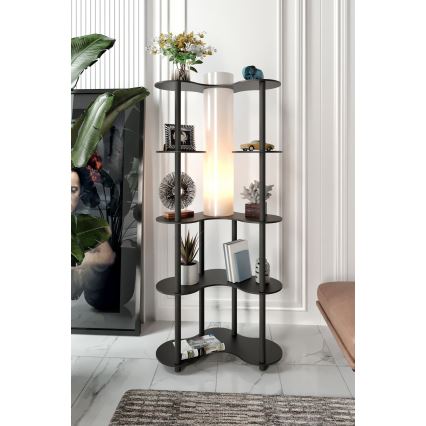 Podna lampa sa policama NOTO 1xE27/40W/230V crna