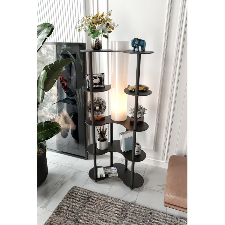 Podna lampa sa policama NOTO 1xE27/40W/230V crna