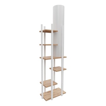 Podna lampa sa policama VOGUE 1xE27/40W/230V 160 cm bela