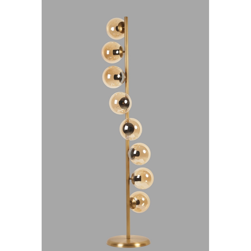 Podna lampa SIMAY 8xE27/40W/230V zlatna