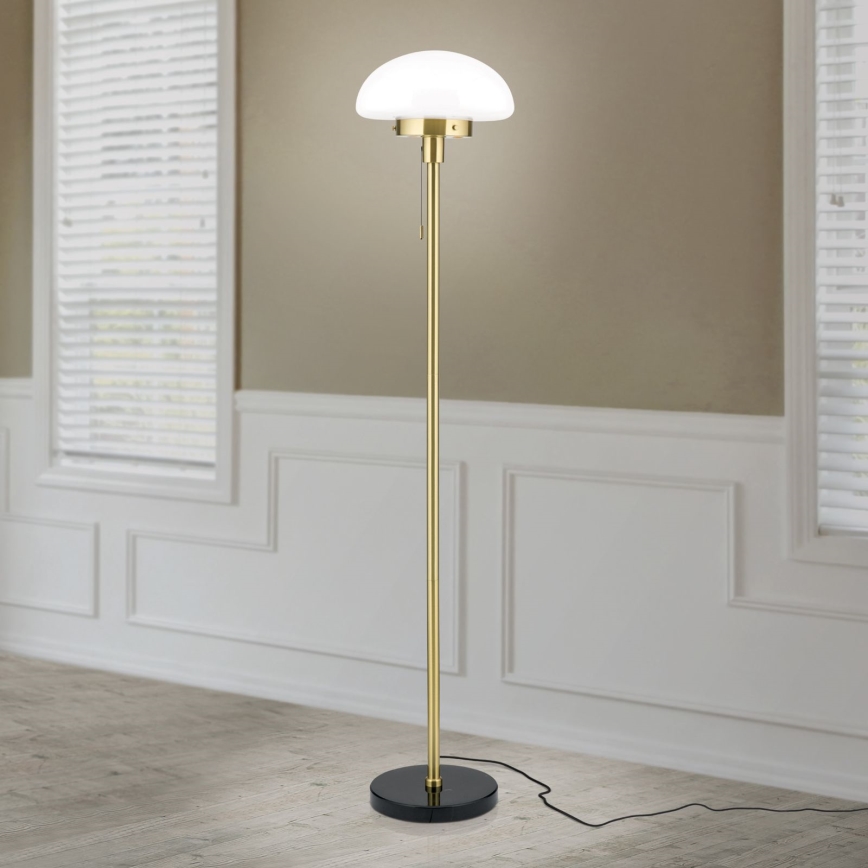 Podna lampa SPARTA 1xE27/40W/230V zlatna/crno
