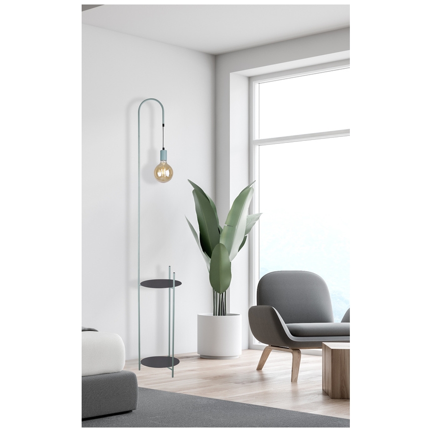 Podna lampa WALK 1xE27/40W/230V tirkizna