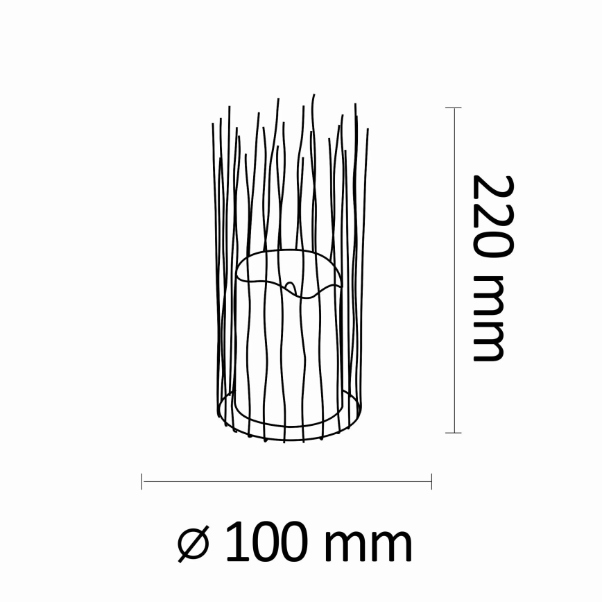 Podna LED lampa BORG 2xAA IP44