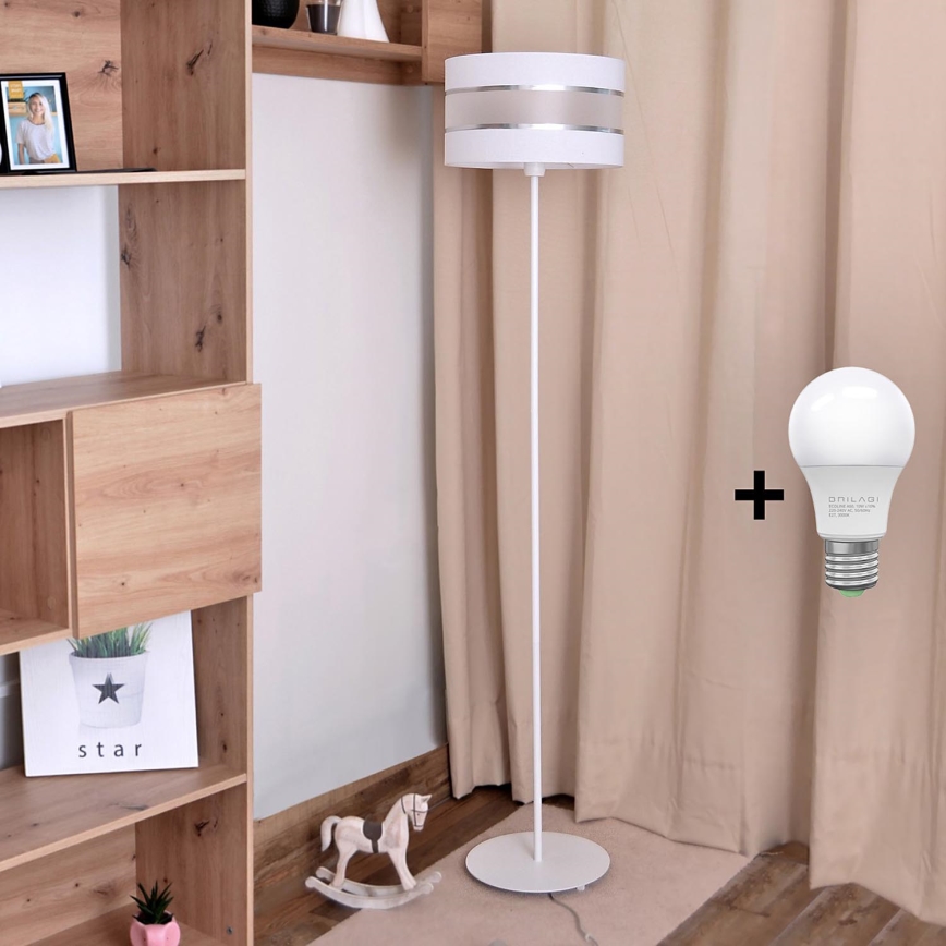 Podna LED lampa HELEN 1xE27/15W/230V bela