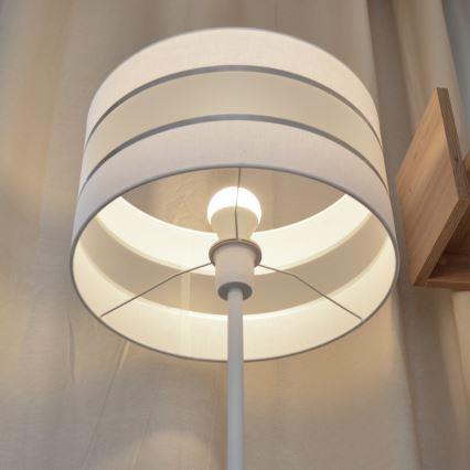 Podna LED lampa HELEN 1xE27/15W/230V bela