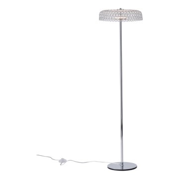 Podna LED lampa LED/10W/230V 3000K sjajni krom