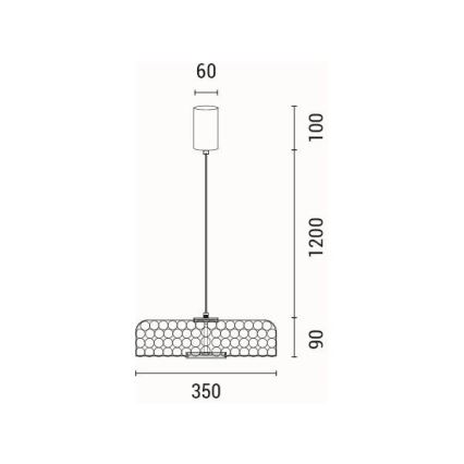 Podna LED lampa LED/10W/230V 3000K zlatna