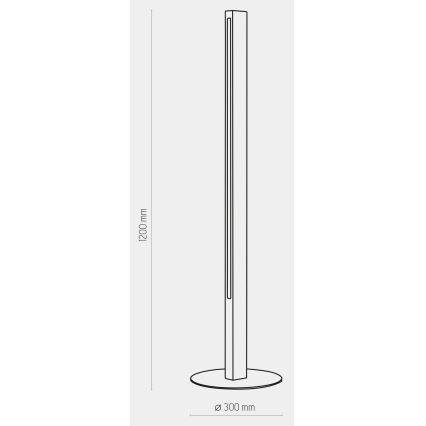 Podna LED lampa TEO LED/30W/230V drvo