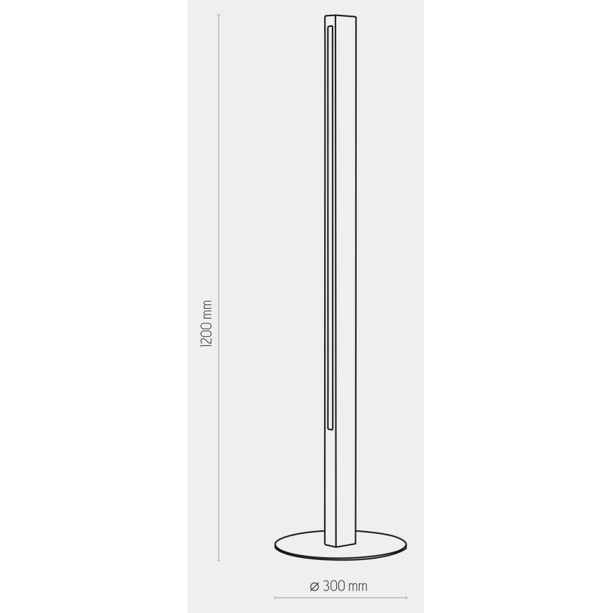 Podna LED lampa TEO LED/30W/230V drvo