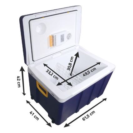 Pokretni rashladni box 60W/230/12V 50 l plava/žuta