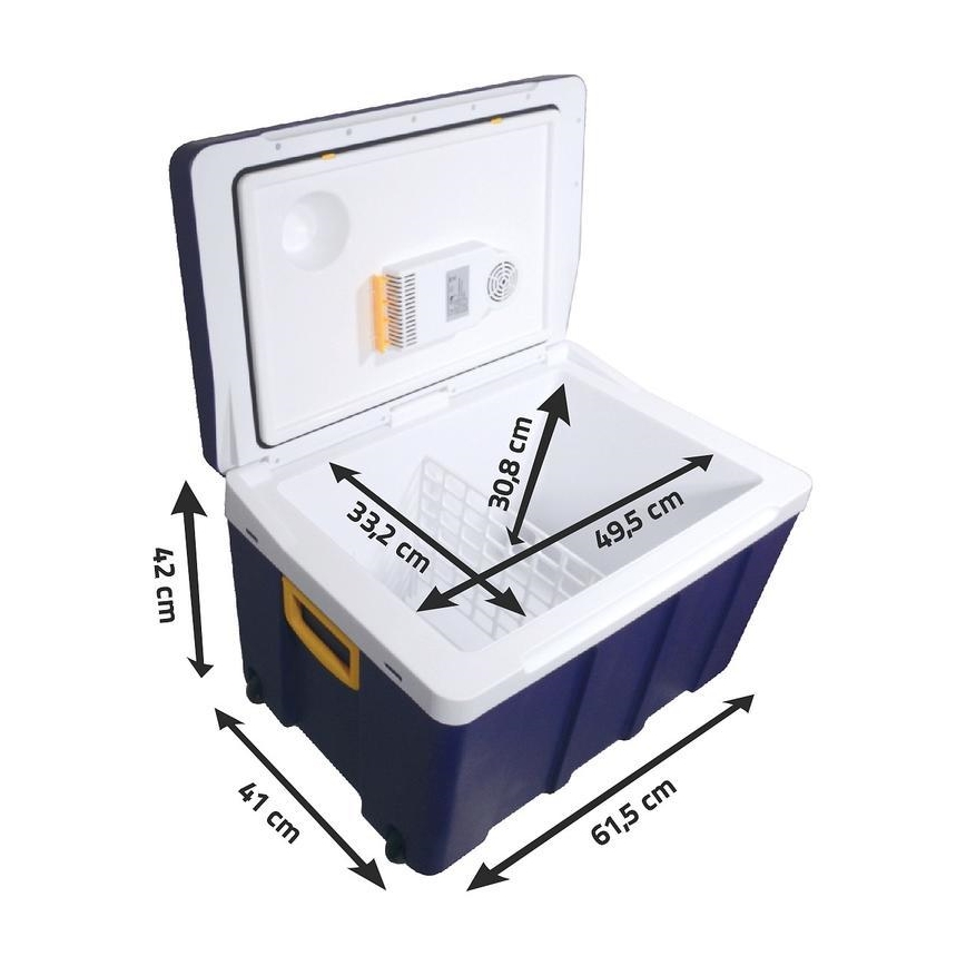 Pokretni rashladni box 60W/230/12V 50 l plava/žuta