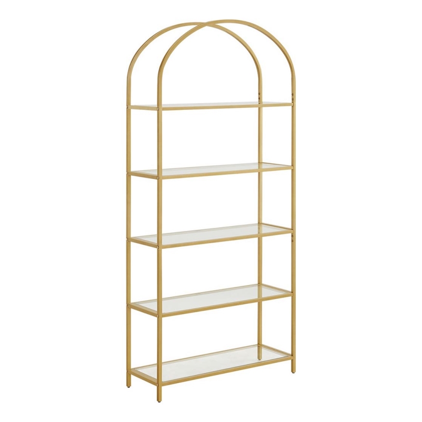 Polica za knjige GLASY, zlatna