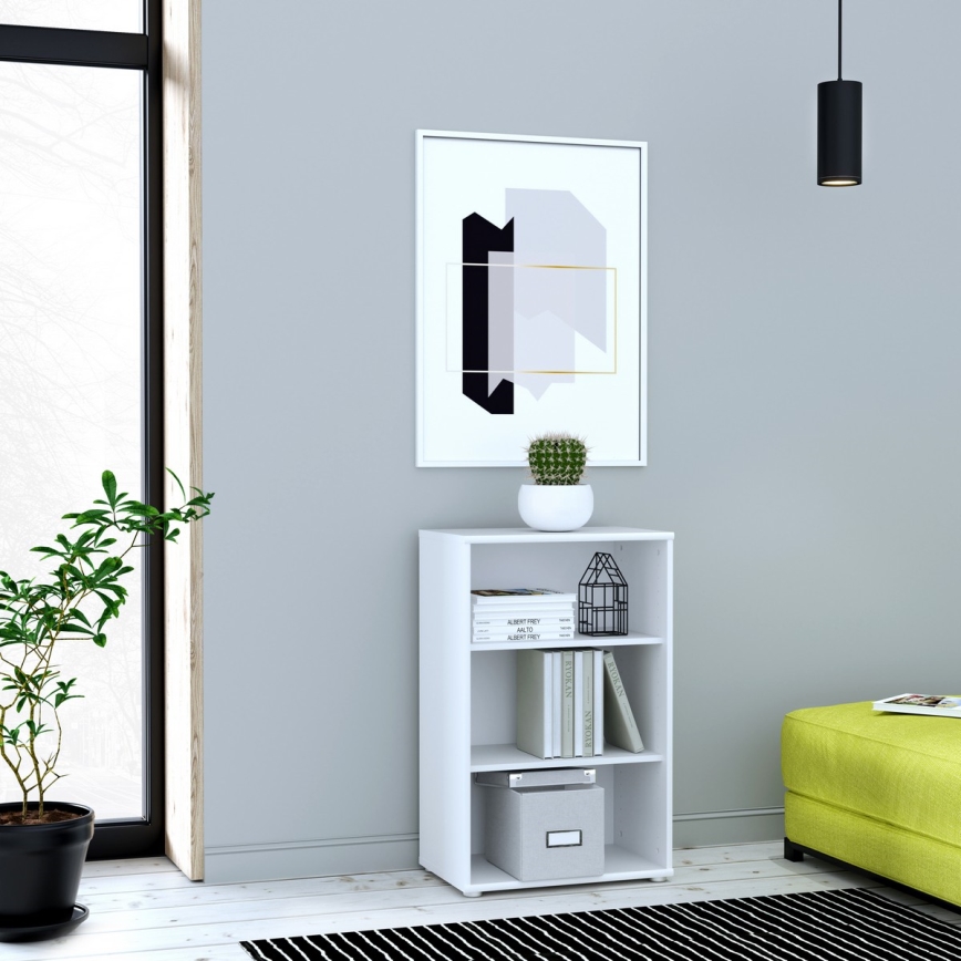 Polica za knjige URAN bela