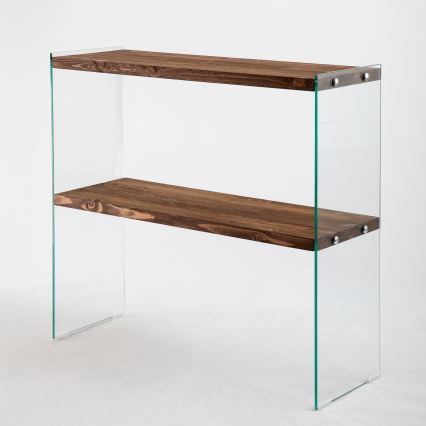 Polična jedinica VENEDIK 80x90 cm borovina/prozirno
