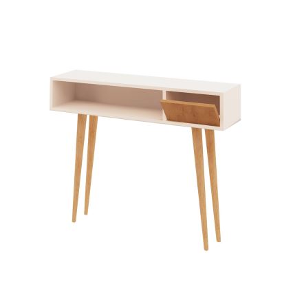 Pomoćni stočić KIOGI 94x100 cm bela/bež