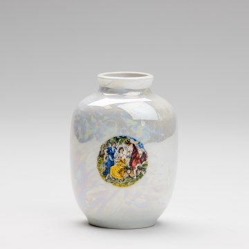 Porcelanska vaza 12,5x9 cm biserno bela gracie