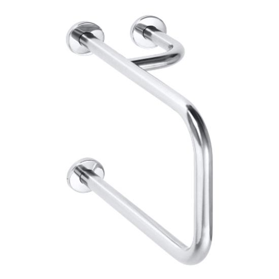 Potporna ručka 23,5x38 cm nerđajući čelik/srebrna