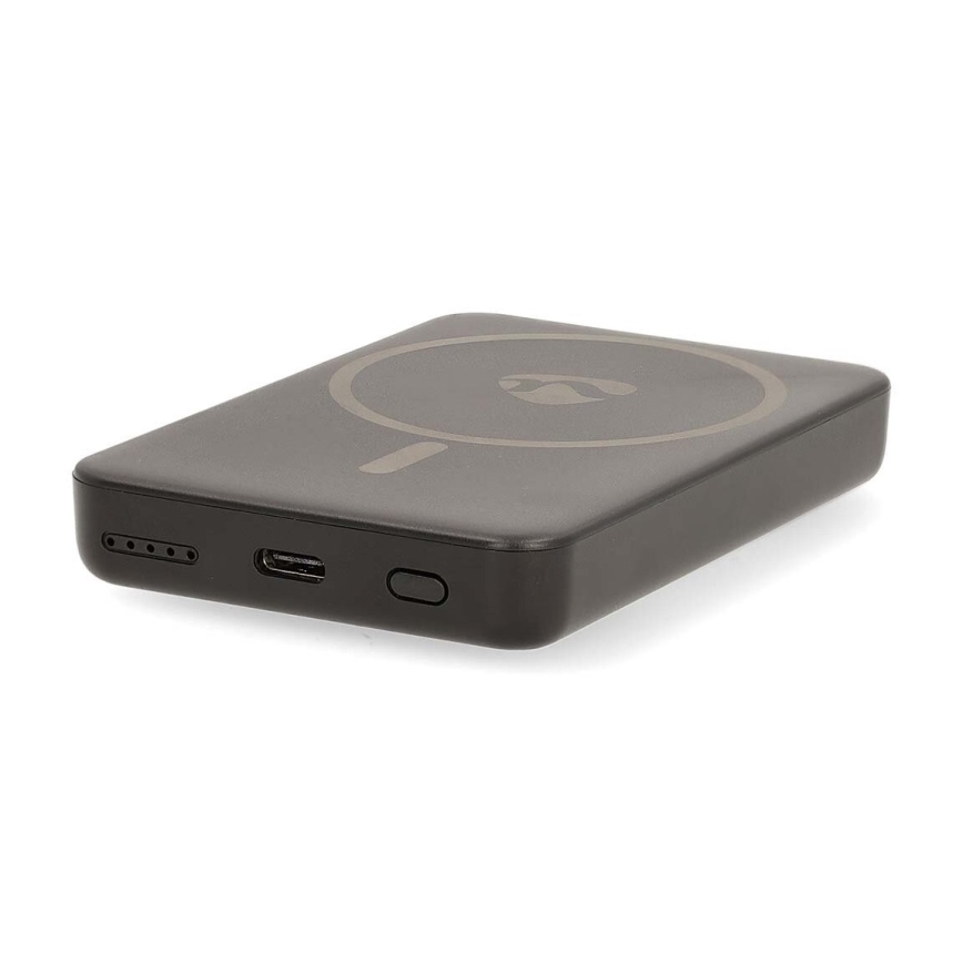 Power Bank 2u1 magnetni sa bežičnim punjenjem MagSafe 5000 mAh crno