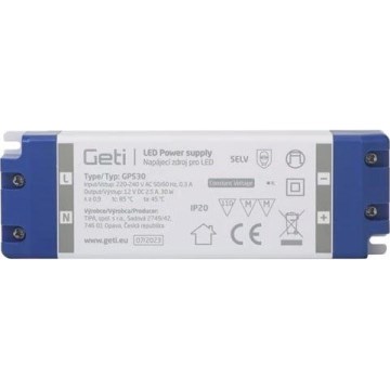 Prekidačko napajanje za LED trake 30W/12V IP20