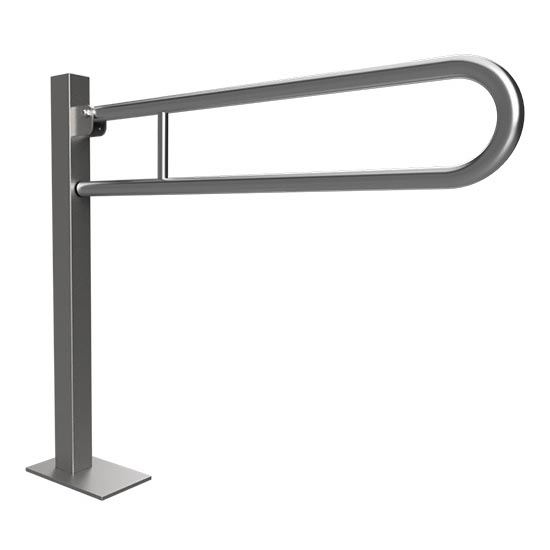 Preklopni držač 15,3x87 cm nerđajući čelik/srebrna