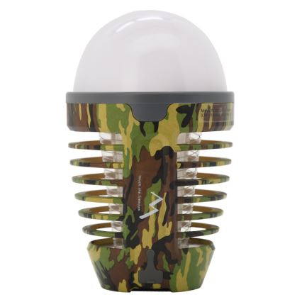 LED prenosiva punjiva lampa sa hvatačem insekata LED/2W/3,7V 1800 mAh IPX4 maskirna