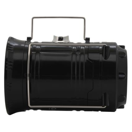 Prenosiva solarna LED lampa LED/1200mAh crna
