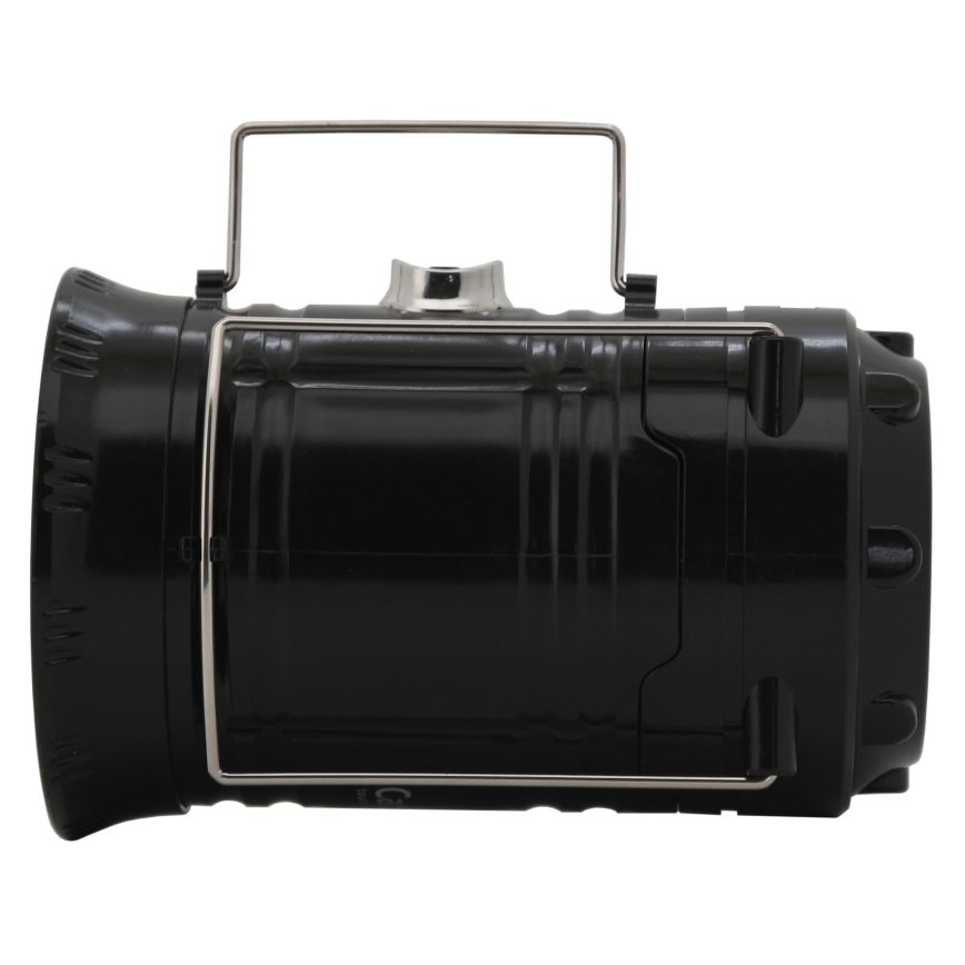 Prenosiva solarna LED lampa LED/1200mAh crna