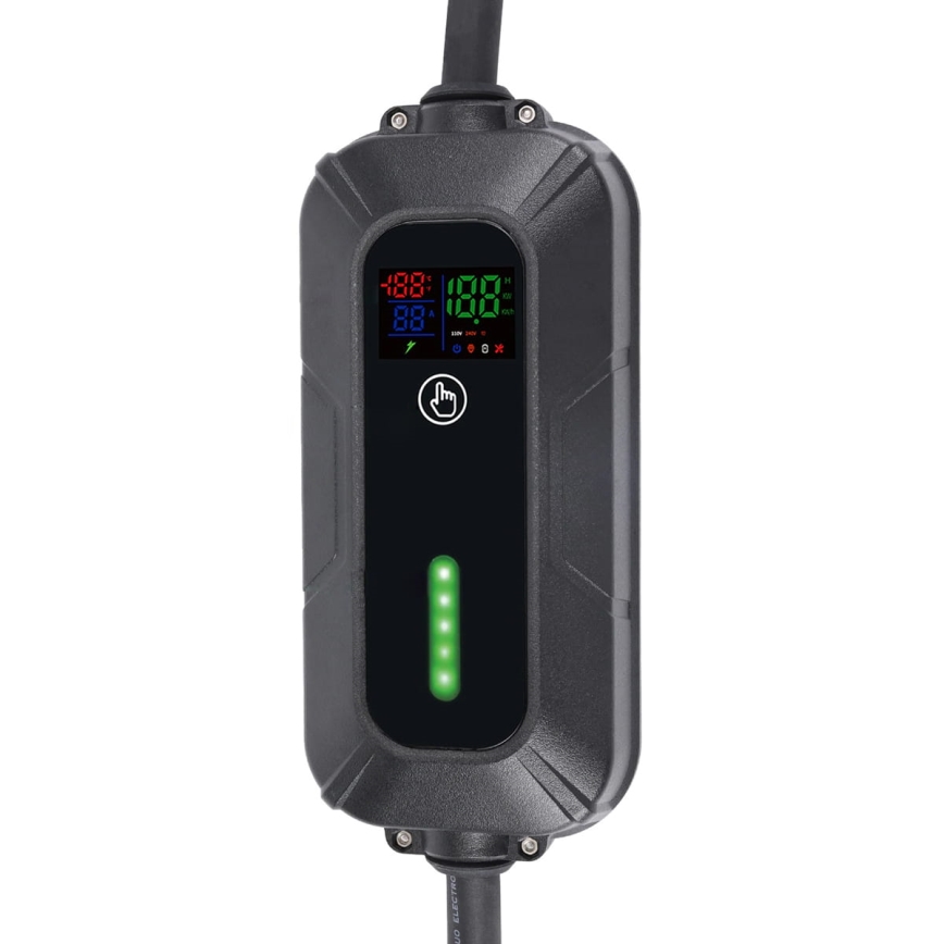 Prenosna stanica za punjenje za električne automobile EV/PHEV AC Type 2 16A/380V 11kW IP55 5m + adapter 230V 3,7kW + futrola