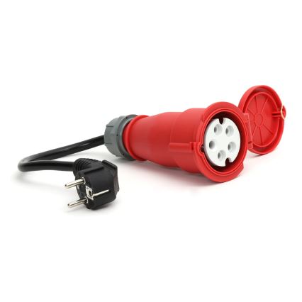 Prenosna stanica za punjenje za električne automobile EV/PHEV AC Type 2 16A/380V 11kW IP55 5m + adapter 230V 3,7kW + futrola