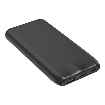 Prenosni punjač 10000 mAh, 10 W Power Delivery, 2x USB-C + 1x USB-A, crna