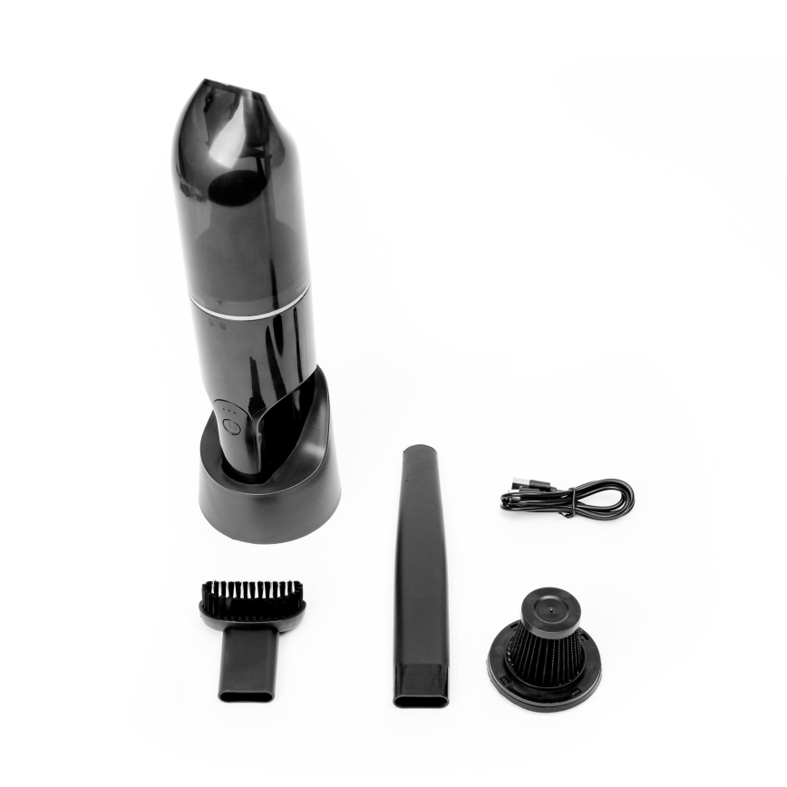 Prenosni punjivi usisivač za automobil 75W/2000 mAh crn