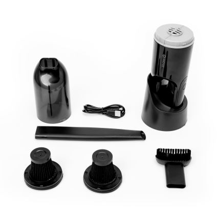 Prenosni punjivi usisivač za automobil 75W/2000 mAh crn
