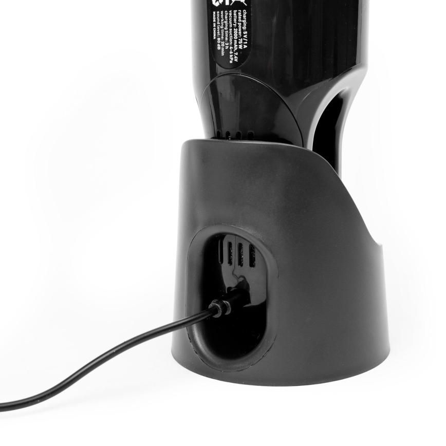 Prenosni punjivi usisivač za automobil 75W/2000 mAh crn