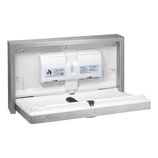 Presvlačni pult 90x52 cm, nerđajući čelik/srebrna