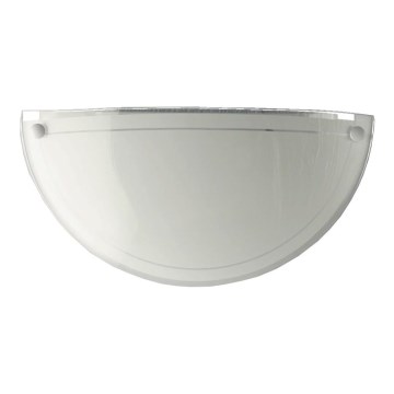 Prezent 1421 NS - Zamensko staklo za zidnu svetiljku DISC E27 12,5x25 cm belo