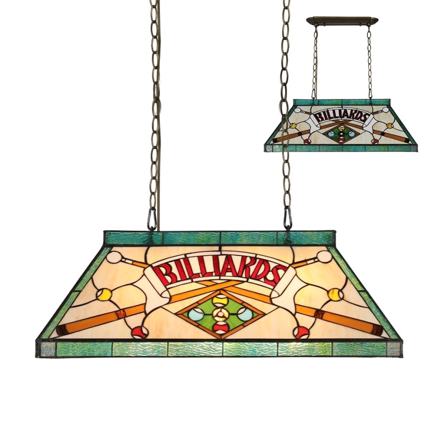 Prezent 1715 - Luster na lancu TIFFANY BILLIARD 3xE27/60W/230V