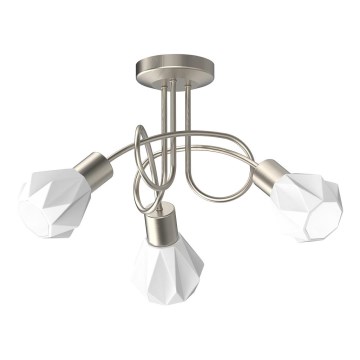 Prezent 27511 - Plafonski luster METIS 3xE14/40W/230V matni hrom