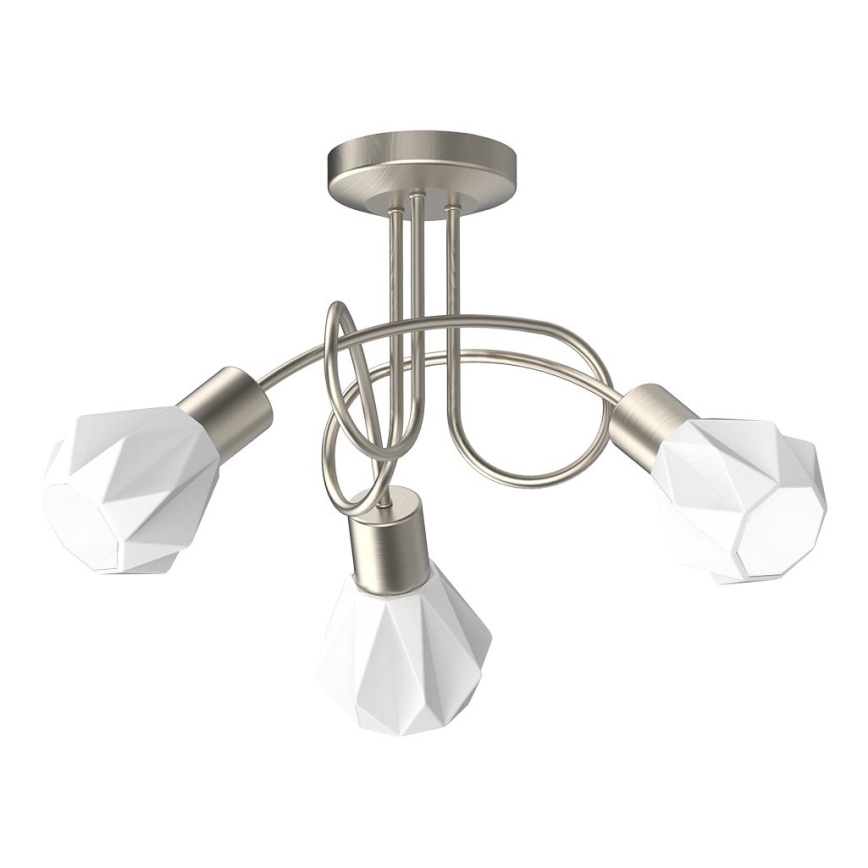 Prezent 27511 - Plafonski luster METIS 3xE14/40W/230V matni hrom