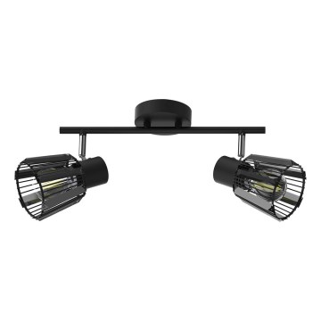 Prezent 27517 - Spot svetiljka PONTEO 2xE27/40W/230V crna