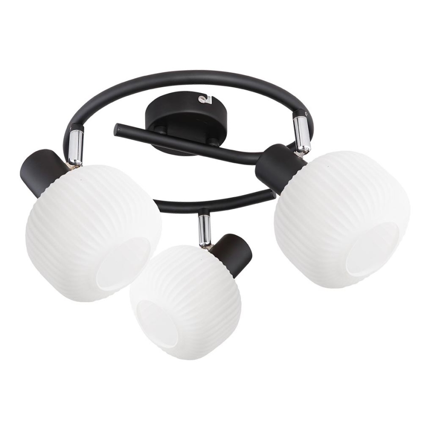 Prezent 27521 - Usmerena svetiljka ARYA 3xE14/40W/230V crna/bela